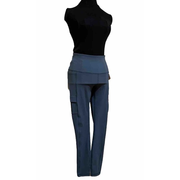 Avalanche Women’s Lined Compression Leggings Slate Blue Size S/P NWT - Picture 3 of 10